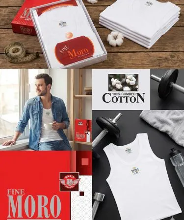 Elegant black Moro vest for men, stylish and comfortable, perfect for casual and formal wear , imagecaption=Premium Moro vest for men’s collection available at Khareedo & Kharedo ,