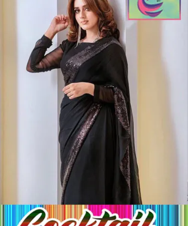 Chiffon Saree by Jannat Mirza with Blouse and Petticoat