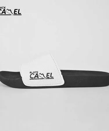 Men's Black Camel Cobra PU Leather Slippers Chappal for men**