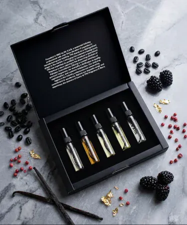 TPG Dynasty Series 5 Perfume Testers – Luxury Fragrance Discovery Set in Elegant Gift Box , imagecaption=Elegant gift‑boxed TPG Dynasty Series featuring five long‑lasting premium perfume testers ,
