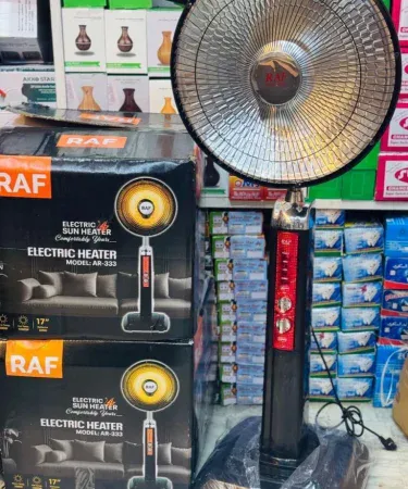 Electric Heater Sun Halogen Stand Heater 100W‑1000W on kitchen countertop, imagecaption=Sun Halogen Stand Heater – 100W to 1000W, perfect for quick dish heating.