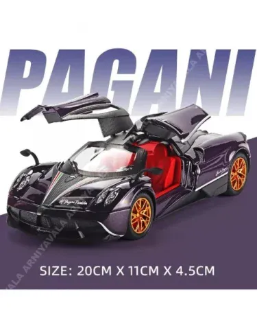1:24 Pagani Huayra Dinastia Diecast Model Car – premium collectible toy with openable doors and pull‑back action, imagecaption=Premium 1:24 Pagani Huayra Dinastia diecast model car – perfect for collectors and kids.