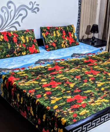 King Size 100% Cotton Bedsheet with 2 Pillow Covers – Soft, Breathable, Premium Quality