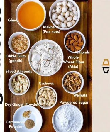 Homemade Panjeri with desi ghee, dry fruits, phool makhana, gondh, cardamom and ginger powder – nutritious winter snack