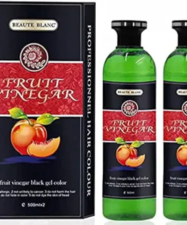 Fruit Vinegar Hair Color Gel 500 ml bottle – natural hair coloring gel, imagecaption=Fruit Vinegar Hair Color Gel 500 ml – vibrant, natural hair color,