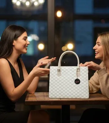 Keef Lavish Ladies Hand Bag – elegant PU leather shoulder bag for party and daily use, displayed on a white background.