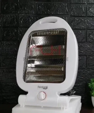 600W/800W foldable ceramic space heater with knob switch and EU plug, compact design for dormitory use