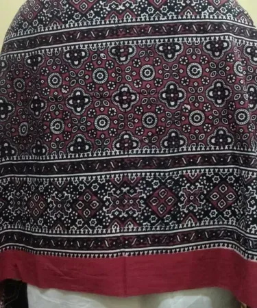 Kids Sindhi Ajrak Shawl – vibrant handcrafted cotton Ajrak scarf for boys and girls, perfect for cultural events and daily wear