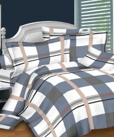 King Size Double Bedsheet Set with 2 Pillows – luxurious cotton‑blend bedding for a stylish bedroom