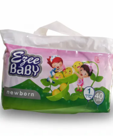 EZEE BABY DIAPERS NEW BORN 40 PCS soft breathable aloe vera gel diaper pack – Khareedo Kharedo , imagecaption=EZEE Baby Diapers New Born 40 pcs – soft breathable, elastic fit, magic strip – available on Khareedo | Kharedo with Check‑on‑Delivery ,