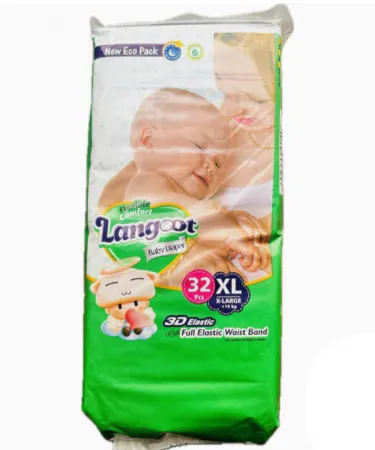 LANGOOT BABY DIAPERS XL 32 with Aloe Vera Gel and Elastic Band, Khareedo Pakistan**