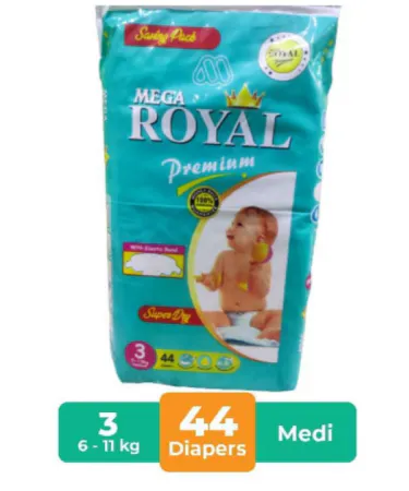 mega-royal-diapers-medium-44-pcs-soft-breathable-aloe-vera-gel-elastic-band-magic-strip**