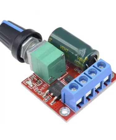 DC Motor Speed Controller Module 3V-35V – compact 90W PWM controller for precise motor speed control, suitable for robotics and DIY projects.
