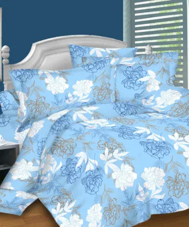 King size double bedsheet set with two plush pillows displayed on a neatly made bed, imagecaption=Luxurious king size double bedsheet set with 2 pillows – perfect for a comfortable bedroom,