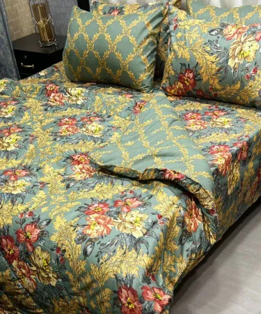 Printed Soft King Size 6pc Vicky Razai Duvet Set with Pillow Covers – Khareedo