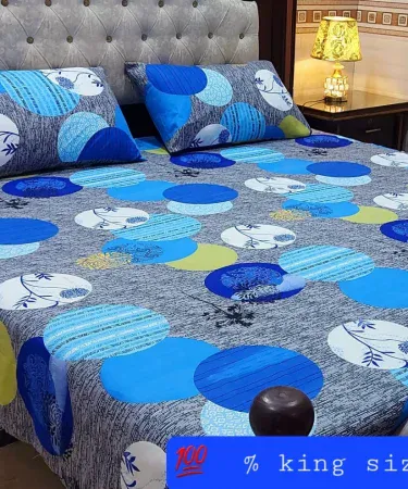 King Size Double Bedsheet Set with 2 Pillows – Luxurious Bedroom Comfort, imagecaption=Premium King Size Double Bedsheet Set with 2 Pillows from Khareedo | Kharedo,