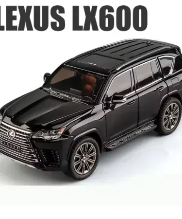 1:24 Lexus LX 600 officially licensed diecast model car with metal body, sound & light features, openable doors, displayed in its premium gift box