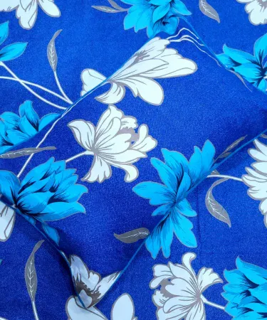 King size double bed sheet with two matching pillow covers – premium cotton bedding set, imagecaption=Premium king size double bed sheet with 2 pillow covers – available at Khareedo & Kharedo ,