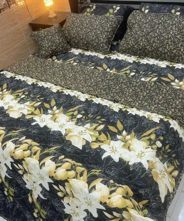 7‑piece printed mic cotton comforter set with duvet cover, pillow shams, flat sheet and pillowcases – vibrant bedroom décor, imagecaption=Elegant 7 Pc Printed Mic Cotton Comforter Set – Perfect for a stylish and comfortable bedroom,