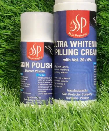SP Blue Skin Polish powder and 20 Vol developer set for brightening skin