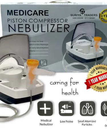 Medicare Nebulizer with regulator kit and one-year warranty, suitable for all ages,