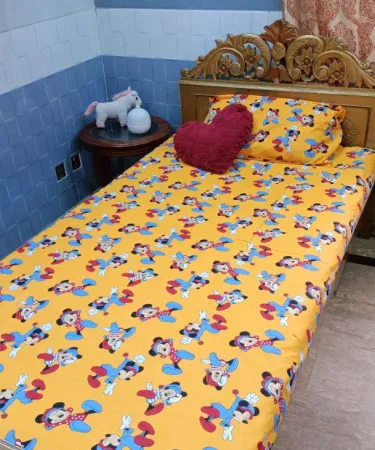 single-cotton-kids-bedsheet-vibrant-design-here , imagecaption=Single cotton bedsheet for kids room – soft, colorful and perfect for any Pakistani bedroom ,