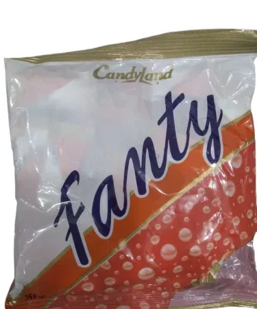 FANTY CANDY pouch packing – colorful candy packets sealed in poly bags for wholesale and retail use