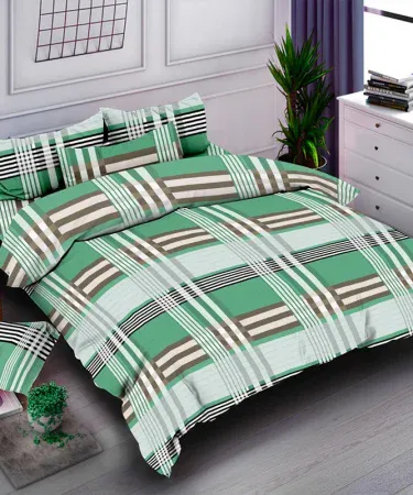 King Size Double Bedsheet Set with 2 Pillows – Luxurious Cotton Bed Linen, Soft Pillow Covers, Premium Bedroom Décor