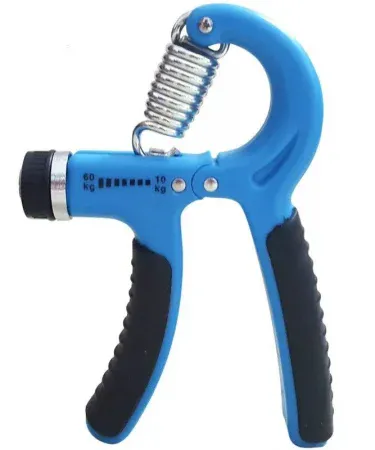 5 to 60kg adjustable single hand grip strengthener with counter, imagecaption=Adjustable Hand Grip Power Exerciser – 5‑60 kg tension range for forearm, wrist and grip training,