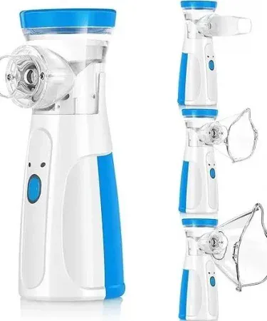 Mini Portable Mesh Nebulizer Machine for kids and adults – compact, silent, battery‑operated medical device, imagecaption=Mini Portable Mesh Nebulizer Machine – perfect for home, travel, and clinic use in Pakistan.