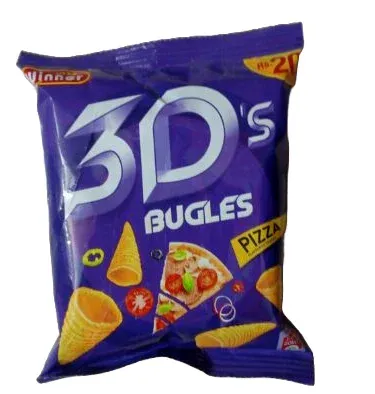 3D Snacks Chips 12 pcs Pack – Crunchy 3D Chips in a Transparent Pack, ready for delivery