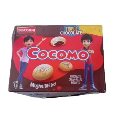 Cocomo chocolate biscuits 12 pcs pack – crunchy chocolate snack, imagecaption=Cocomo Chocolate Biscuits (12‑piece pack) ready to enjoy.