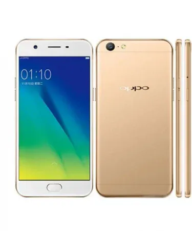 Oppo A57 4GB RAM 64GB storage original lot mobile, used PTA approved, front view,