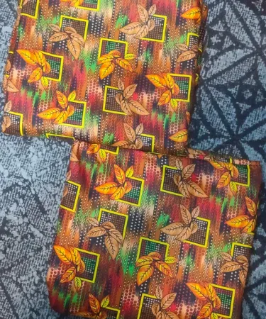 Polka PC cotton fabric allover suit with assorted teen prints, unstitched fabric for girls – vibrant colours and floral pattern