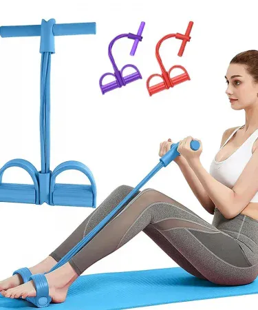 Pedal Resistance Band Latex Bodybuilding Expander – pull‑rope fitness tool for yoga, core and strength training, imagecaption=Pedal Resistance Band Latex Bodybuilding Expander – versatile home‑gym equipment,