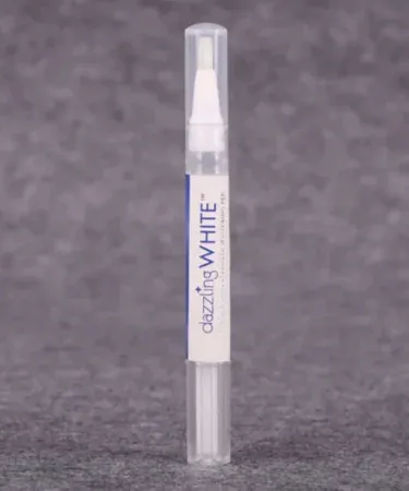 Instant teeth whitening pen with sleek white design and dental gel tip for fast stain removal, imagecaption=Dazzling White Teeth Whitening Pen – Easy to use, instant tooth bleaching for a brighter smile.