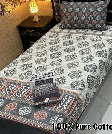 King size bedsheet single 4‑pc set with 1 AC comforter – soft cotton, premium finish, imagecaption=Premium 1 King Size Bedsheet Single 4‑Pc Set with 1 AC Comforter – Available at Khareedo & Kharedo,