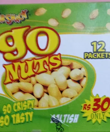 Salted Peanut Plan 12 pcs Pack – 140 g fresh peanuts in a sealed bag, perfect for snacking