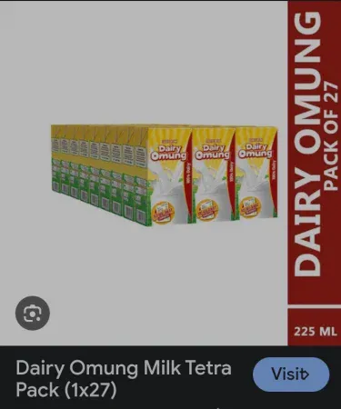 Dairy Umang Milk 250ml Tetra Pack – 27 pcs carton with fresh milk inside