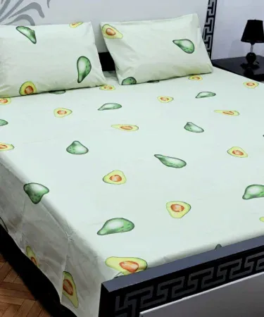 King Size 100% Cotton Bedsheet with 2 Pillow Covers – premium soft cotton bedding set for king‑size beds