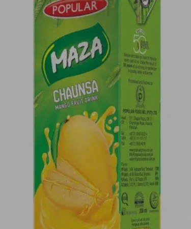 Maza mango juice 24 pcs CTN pack – fresh tetra pak mango drink in a cardboard carton, imagecaption= Maza Mango Juice 24 pcs CTN pack ready for delivery across Pakistan.