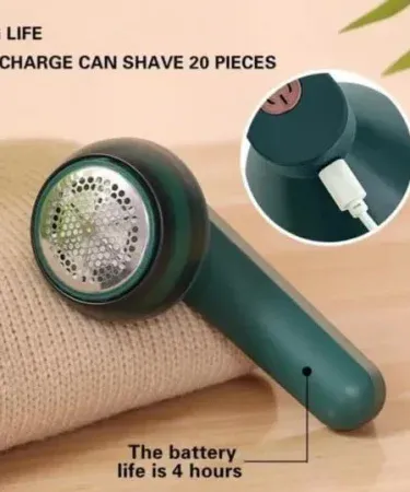 Portable Electric Lint Remover for Winter Fabrics – handheld lint shaver for sweaters and coats