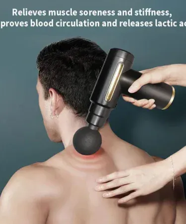 Professional Deep Tissue Massage Gun – high torque, ultra‑compact, ergonomic design,