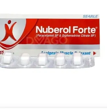 Nuberol Forte Tablets 650Mg/50Mg – 5 tablet strip showing packaging and tablets