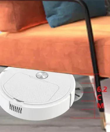 Original Big Size Smart Sweeping Robot mini sweeper wireless vacuum cleaner in a modern Pakistani home, cleaning hardwood floor