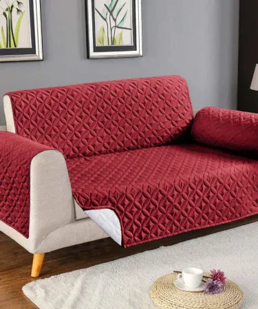 Micro Wording Non‑Woven Premium Ultrasonic Sofa Cover for 5‑7 Seater in vibrant colors, stretch‑fit design, high‑quality fabric.