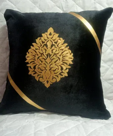 Premium Quality Malai Velvet Cushion Cover 16x16 in elegant cream color, imagecaption=Luxurious Malai Velvet Cushion Cover (16 × 16 in) – Perfect for enhancing any living‑room décor.