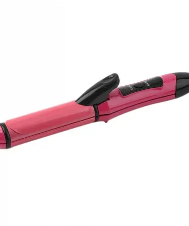 2‑in‑1 Professional 2025 Hair Straightener & Curler with nano‑ceramic plates, sleek black design, showing both straightening and curling functions