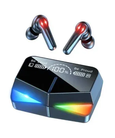 M28 Gaming earbuds wireless low‑latency earphones for gamers, imagecaption=M28 Gaming Earbuds – premium sound and comfort for immersive gaming, available on Khareedo & Kharedo with Check on Delivery.