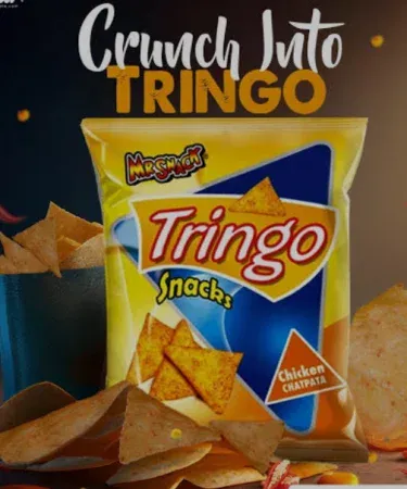 Tringo Chatpata Flavour 12 pcs Pack – Spicy Pakistani Snack Pack, imagecaption=Tringo Chatpata Flavour 12‑piece snack pack, perfect for tea time and parties.